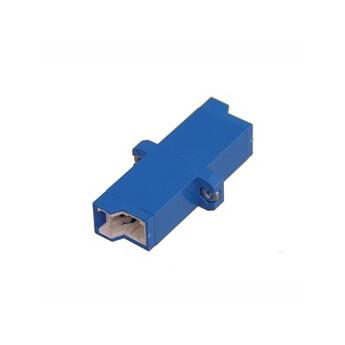 ADA-E2UBLUE-25 Fiberworks AS  Adapter SM E2000-SPX Blue With flange, screw mount, Zr. sleeve